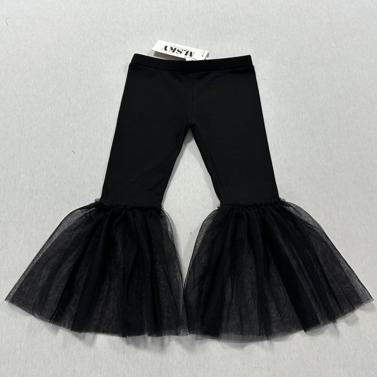 Tulle Bell Bottom Pants - Velvet