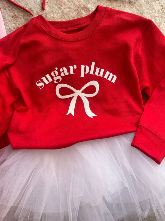 Sugarplum Bow Sweatshirt